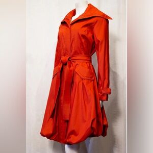 Designer Rusty Red bubble Coat